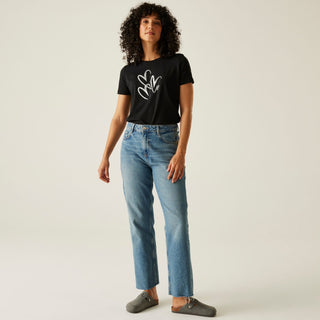 Women's Filandra VX T-Shirt | Black Foil Heart
