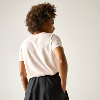 Women's Bayletta II Short Sleeve Top |  Pink Haze Multi Stripe