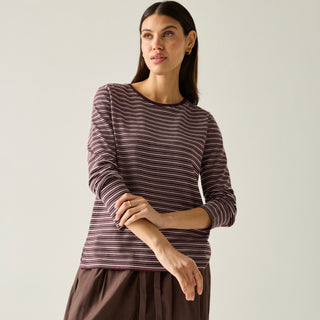 Federica T-Shirt | Fig Powder Lilac Light Vanilla