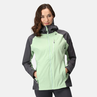 Women's Birchdale Waterproof Jacket Quiet Green Seal Grey