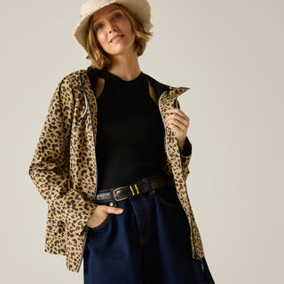 Women's Bayletta Waterproof Jacket | Abstract Leopard Spot