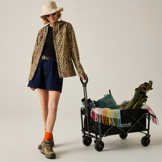 Women's Bayletta Waterproof Jacket | Abstract Leopard Spot