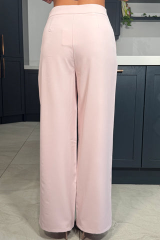 Malia Wide Leg Trousers | Pink