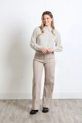 Stella Shirt | Brown White
