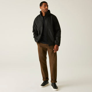 Men's Dover Fleece Lined Waterproof Insulated Bomber Jacket | Black Ash