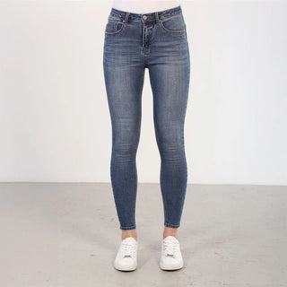 Toni Tummy Tuck Jean | Mid Wash