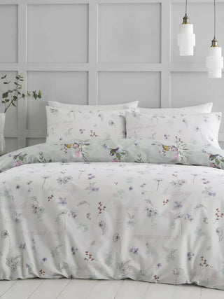 Catherine Lansfield Songbird Duvet Cover Sage