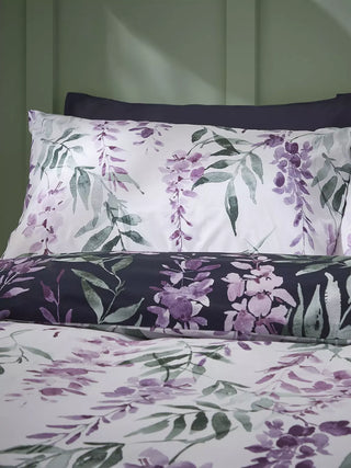 Wisteria Duvet Cover Set | White Navy