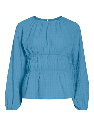 Pallie Long Sleeve Top  | Blissful Blue