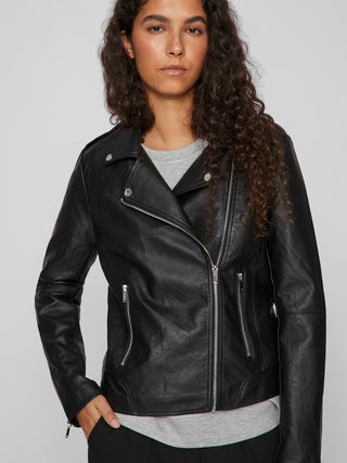 Cara Coated Jacket | Black