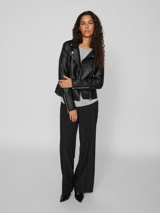 Cara Coated Jacket | Black