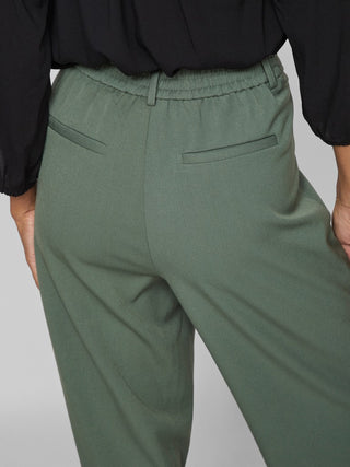 Varone High Waist Wide Leg Pants  | Duck Green