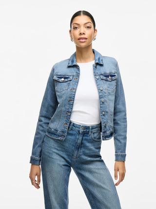 Show New Long Sleeve Denim Jacket | Light Blue Denim