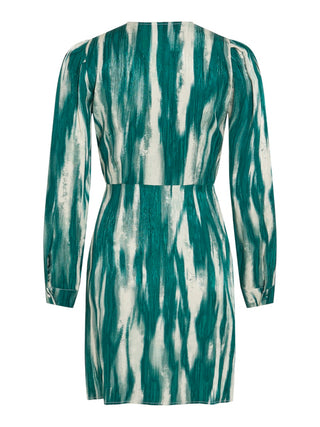 Exina V Neck Short Dress | Rain Forest
