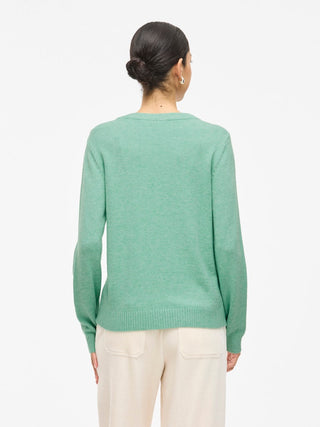 Viril Round Neck Long Sleeve Top | Winter Green