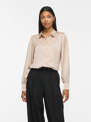 Enna Ravenna Long Sleeve Shirt | Cement