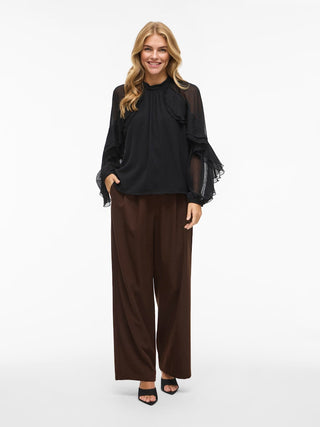 Binna High Neck Top | Black Beauty