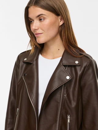 Cara Coated Jacket | Coffee Bean
