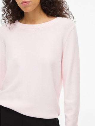 Viril Round Neck Long Sleeve Top | Cherry Blossom