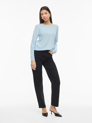 Viril Round Neck Long Sleeve Top | Nantucket Breeze
