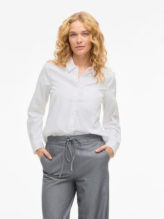 Darma Long Sleeve Regular Shirt | White