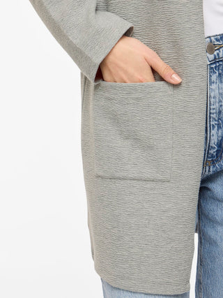 Garden Long Sleeve Cardigan | Light Grey Melange