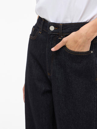 Freya High Waist Wide Jean | Dark Blue Denim Rinse