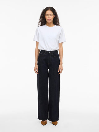 Freya High Waist Wide Jean | Dark Blue Denim Rinse