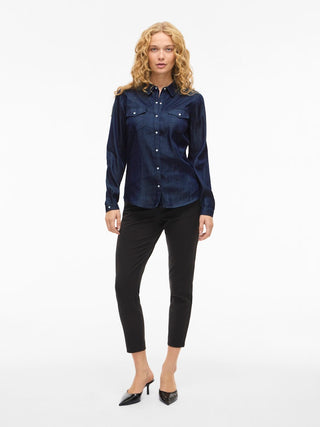 Bista Denim Shirt | Dark Blue Denim Rinse