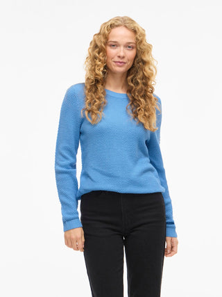 Dalo Round Neck Long Sleeve Knit Top | All Aboard