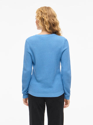 Dalo Round Neck Long Sleeve Knit Top | All Aboard
