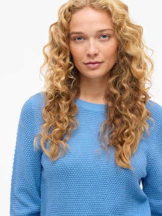 Dalo Round Neck Long Sleeve Knit Top | All Aboard