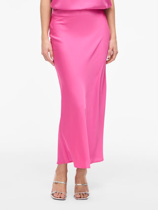 Ellette High Waist Satin Skirt  | Fiji Flower