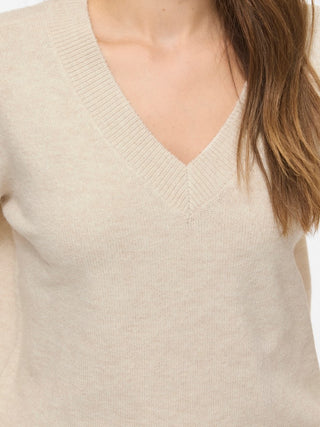 Liga Long Sleeve V Neck Knit Top | Birch