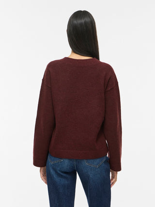 Liga Long Sleeve V Neck Knit Top | Port Royal
