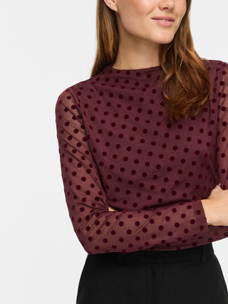 Rikke Long Sleeve Funnel Top | Port Royale