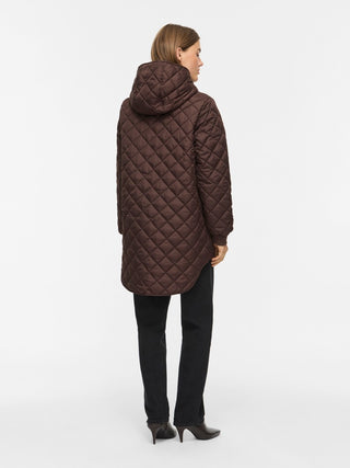 Tate Long Sleeve Hooded Jacket | Coffee Bean