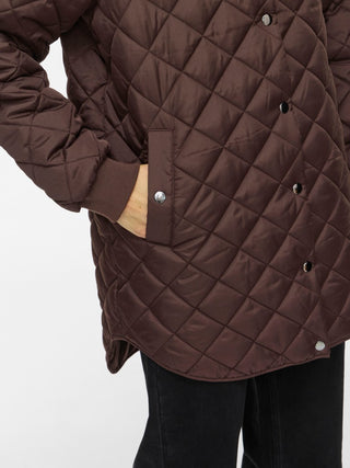 Tate Long Sleeve Hooded Jacket | Coffee Bean