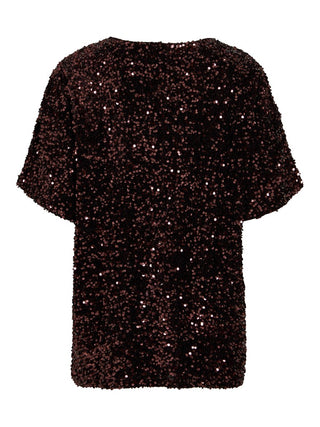 Faith Round Neck 2/4 Top | Coffee Bean