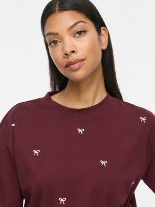 Monie Bow Round Neck Short Sleeve Tee  | Port Royal Ballet Slippers