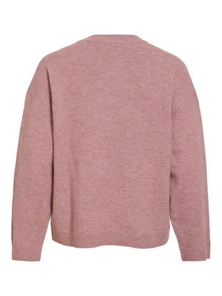 Liga Long Sleeve Round Neck Knit Top | Nostalgia Rose