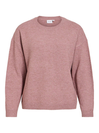 Liga Long Sleeve Round Neck Knit Top | Nostalgia Rose