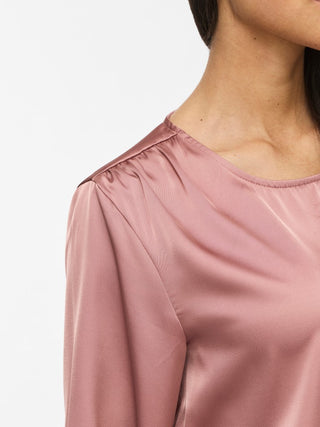 Enna Ravenne Long Sleeve Round Neck Top | Nostalgia Rose
