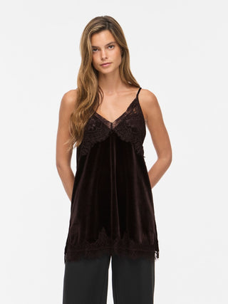 Alindra Singlet Long Top | Coffee Bean