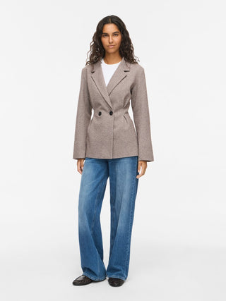 Solene Long Sleeve Jacket | Coffee Bean Birch