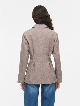 Solene Long Sleeve Jacket | Coffee Bean Birch