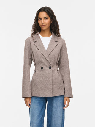Solene Long Sleeve Jacket | Coffee Bean Birch