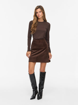Courdie Hight Waist Short Skirt  | Coffee Bean