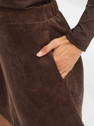 Courdie Hight Waist Short Skirt  | Coffee Bean