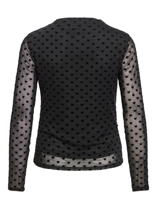 Rikke Long Sleeve Funnel Top | Black Beauty